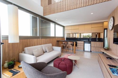 BHaus Jardins VN Melo Alves - Grand Loft Duplex Deluxe com Vista Incrível 16o andar - Cama Queen - Academia - Lavanderia - Coworking - Vaga de Garagem - MA62, São Paulo