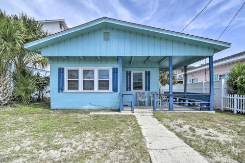 Steps to Ocean: Breezy Myrtle Beach Bungalow!