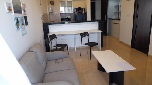 Ac 1bhk flat at 21st floor towards golf park facing in lodha belmondo, Pune