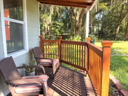 Balcony/terrace, Micanopy Countyline Cottages in Micanopy