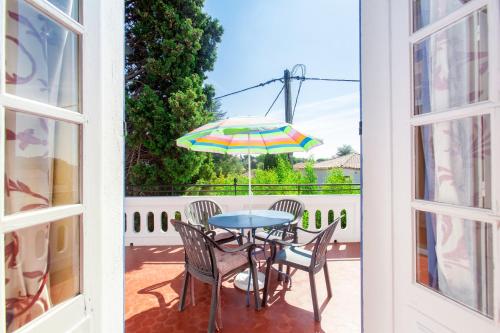 Camera, familiare, terrazza
