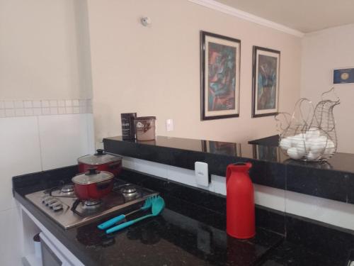 Kitchen, TOP BEACH-Praias de Dunas e do Forte-Aconchegante e super confortavel. PROXIMO DE TUDO in Jardim Nautilus