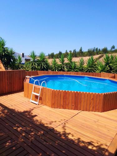 . 3 bedrooms house with private pool furnished terrace and wifi at Santa Luzia