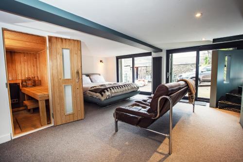 桑拿, Black Mountains Stylish Hideaway, nr Crickhowell in 柯里克豪威爾