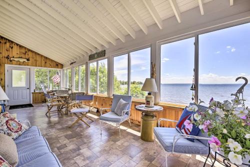 Waterfront Alburgh Getaway with Private Beach!