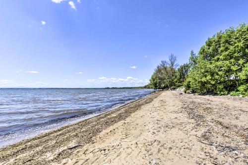 Waterfront Alburgh Getaway with Private Beach!