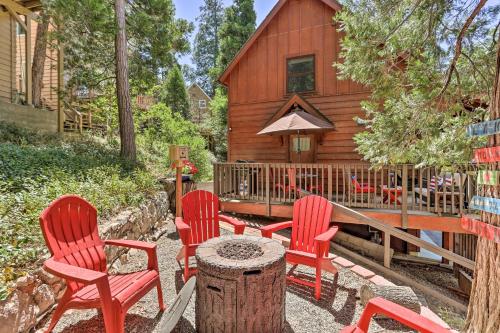 Steps to Lake: Cabin w/ Deck in Lake Arrowhead