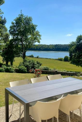 Maison sur le golfe du Morbihan vue mer