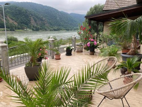Rõdu/terrass, Goldene Wachau - Privatzimmer in Aggsbach Markt