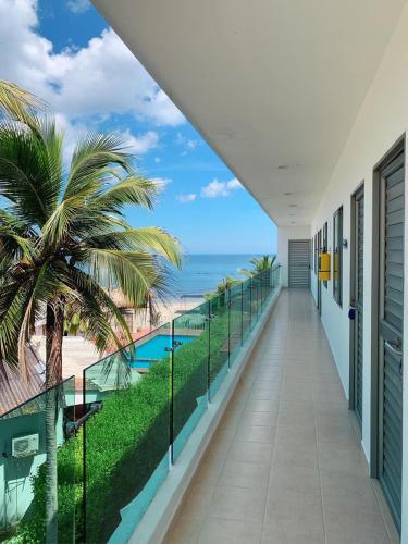 Balcony/terrace, Blue Apartahotel in Covenas