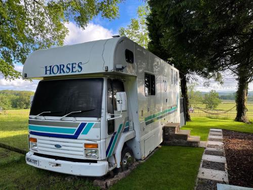 Exterior view, Dobbin the horse box in The Lake District in Blindbothel
