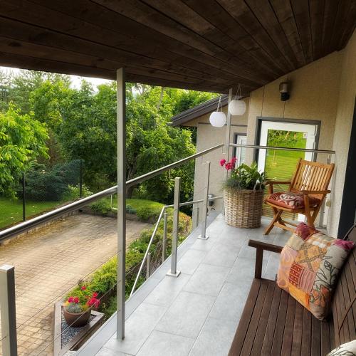 Balcony/terrace, Apartment Merano in Otepaa