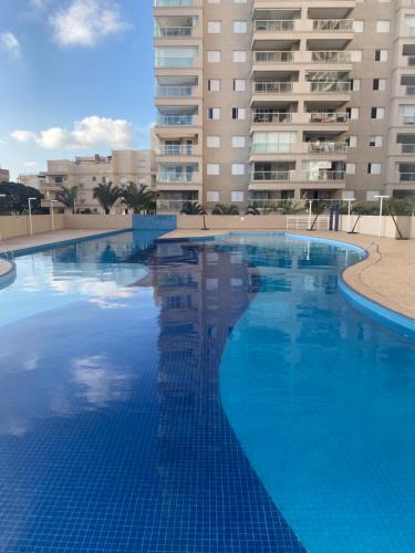 Apartamento em condomínio no Guarujá, Enseada, vista para o mar