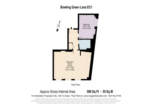 Mulberry Flat 3 - One bedroom 2nd floor - image 4