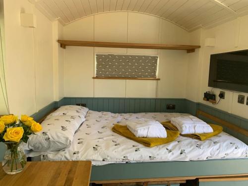 Romantic Shepherds hut with stunning sunsets in Hollingbourne
