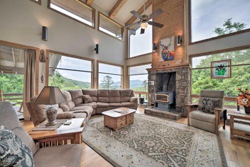 Vibrant Bryson City Home with Mtn Views and Deck! in Bryson City, USA