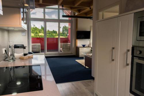 Kitchen, All Senses Ferienwohnung in Hirschbach
