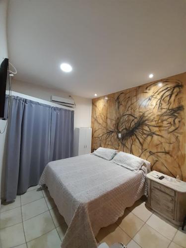 1 double bed