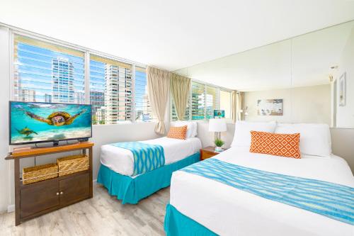 Cozy Waikiki Studio at Aqua Aloha Surf detail