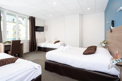 Chambre quadruple, douche