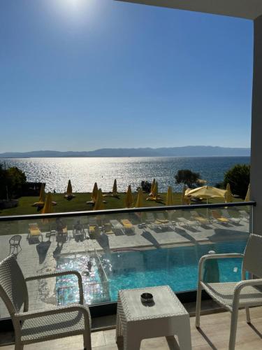 Chambre double, vue sur la mer