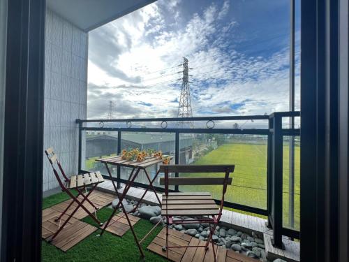 Balcony/terrace, 宸村民宿 in Dongshan Township