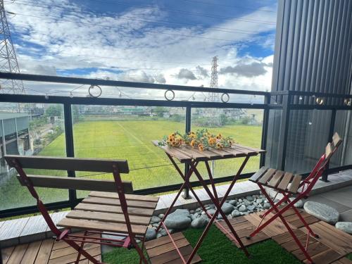 Balcony/terrace, 宸村民宿 in Dongshan Township