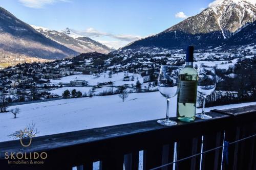 Балкон, Cosy Chalet in Brig-Glis in Ле-дьяблере