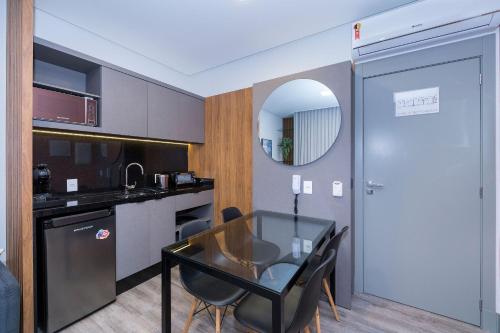 Kitchen, Aion 204 - Lindo Loft - 1 Vaga de Garagem | Centro de Bombinhas in Bombinhas