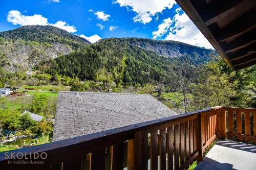陽台/露台, Ferienwohnung Chalet Tamalone, Mörel (Ferienwohnung Chalet Tamalone, Morel) in 莫雷爾