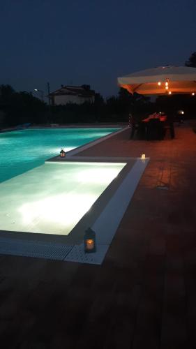 Swimming pool, B&B Sykelgrima in Castelforte