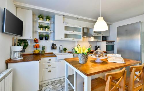 Kitchen, Amazing Home In Gornje Plavnice With Sauna in Leticani