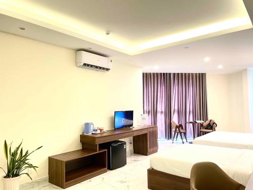 Marina Hotel Bình Dương - 공용 라운지/TV 시청 구역
