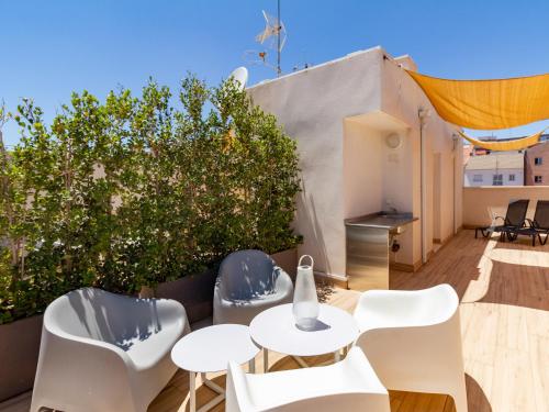 Erkély/terasz, Huelin Suites in Carretera de Cadiz
