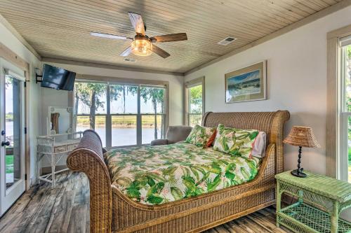 Riverfront Darien Cottage with Private Dock!