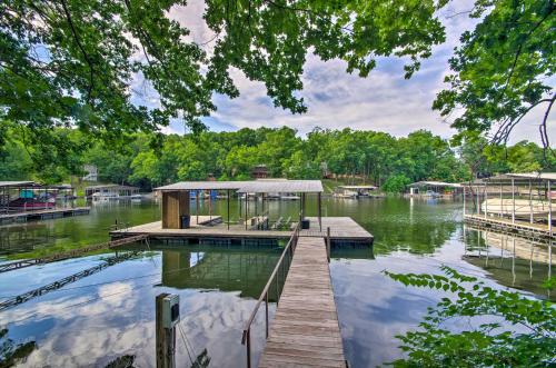 Lakefront Eldon Home with Private Boat Dock!