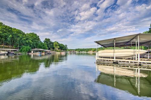 Lakefront Eldon Home with Private Boat Dock!