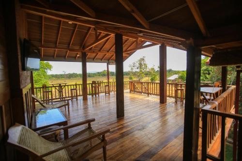 balkon/taras, Jungle Hut Resort Sigiriya in Sigiriya