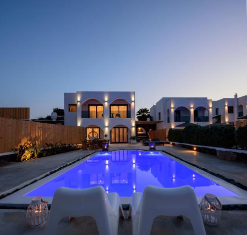 A szálláshely kívülről, Amor Hideaway Villas in Exo Gialos Thiras