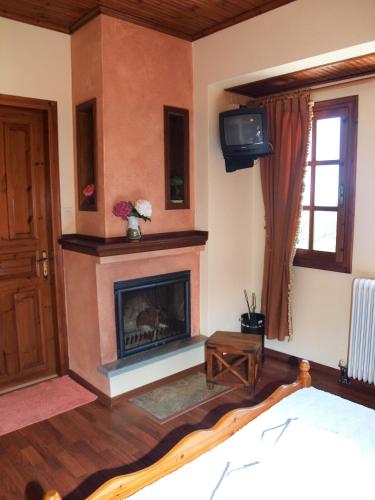 Double Studio with Fireplace