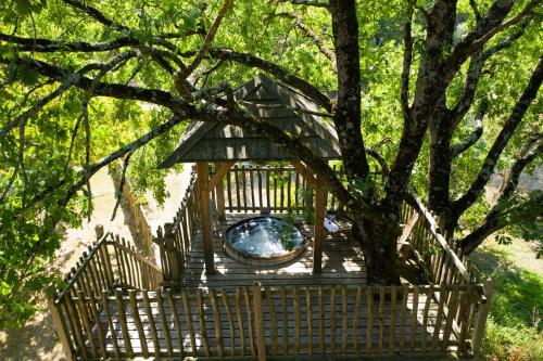 La Ferme de Sirguet - Cabane Jardin & Spa - Chambre d'hôtes - Monsac