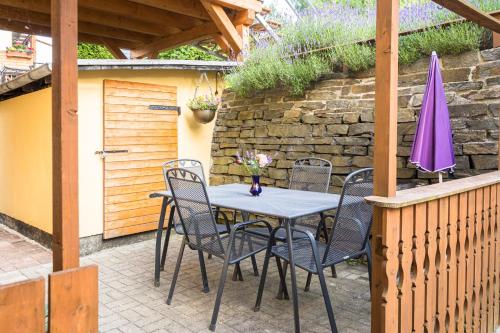 balkon/terras, Ferienwohnung am Stadtrand in Annaberg-Buchholz