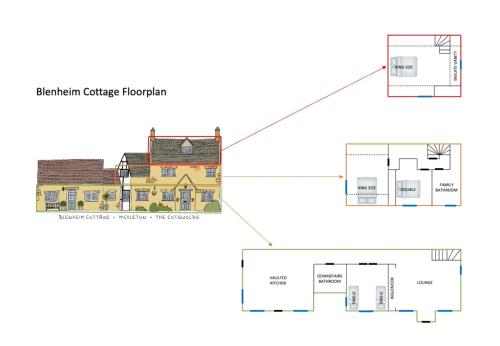 Blenheim Cottage, Beautiful 15th Century Cotswold Cottage, 4 Bed, Nr Chipping Campden