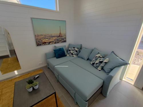 New villa, 45sqm, 2 bedrooms, loft, 80m from beach, fantastic views & very quiet area in Gottskar