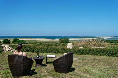 Villa Pevarzek **** Vue mer exceptionnelle gîte à louer Lanros