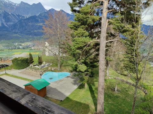 Viesnīcas āriene, 1 Zimmer Studio mit Kitchenette in Pfäfers