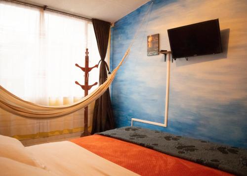 1 double bed
