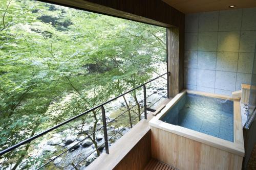 Japanese-Style Room with Open-Air Bath