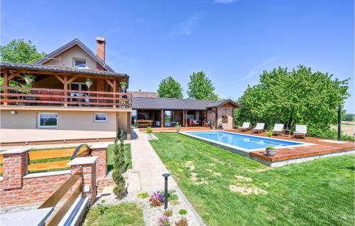 Peldbaseins, Amazing Home In Nova Diklenica With Sauna in Leticani