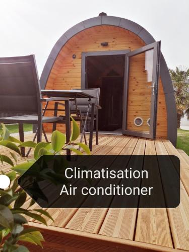 Cottage climatisé avec terrasse privative et kitchenette 5